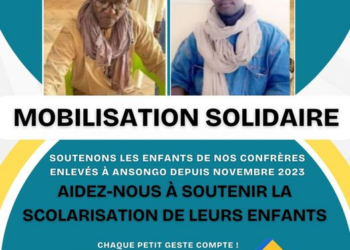 Solidarité envers les Enfants de nos Confrères enlevés sur la route Gao- Ansongo