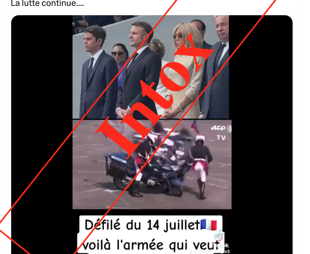 Attention, ce défilé de l’armée française n’est pas de 2024